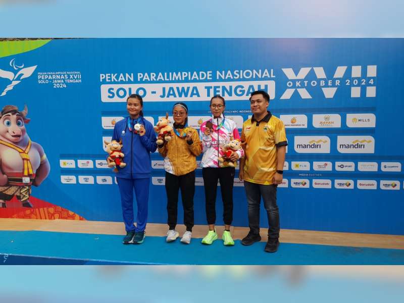 Atlet NPCI Blora Sumbang 2 Medali Emas dan 1 Perunggu di Peparnas 2024 Solo