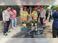 Sepeda Motor Milik Warga Tuban Hangus Terbakar di Trucuk, Bojonegoro