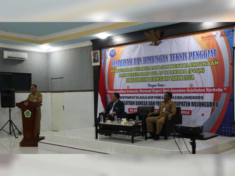 Menuju Indonesia Emas Bebas Narkoba, Pemkab Bojonegoro Gelar Sosialiasi dan Bimtek P4GN