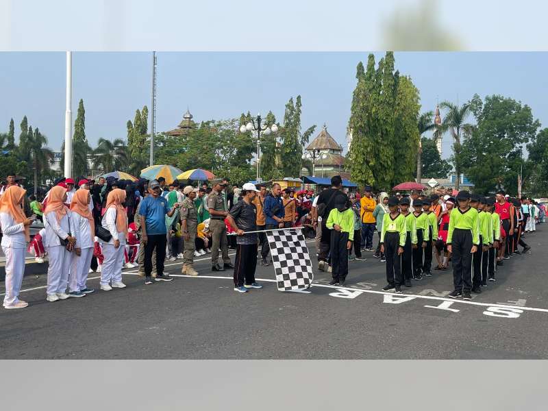 Pemkab Blora Gelar Lomba Gerak Jalan Kecepatan dan Ketepan Waktu