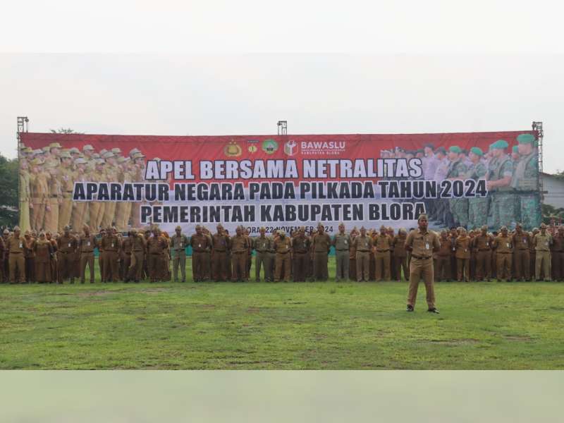Pemkab Blora Gelar Apel Netralitas bagi Aparatur Negara di Pilkada Serentak 2024