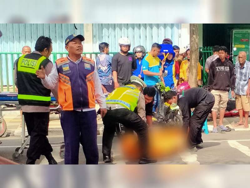 Tabrakan Motor di Jalan Diponegoro Bojonegoro, Seorang Pemotor asal Tuban Meninggal