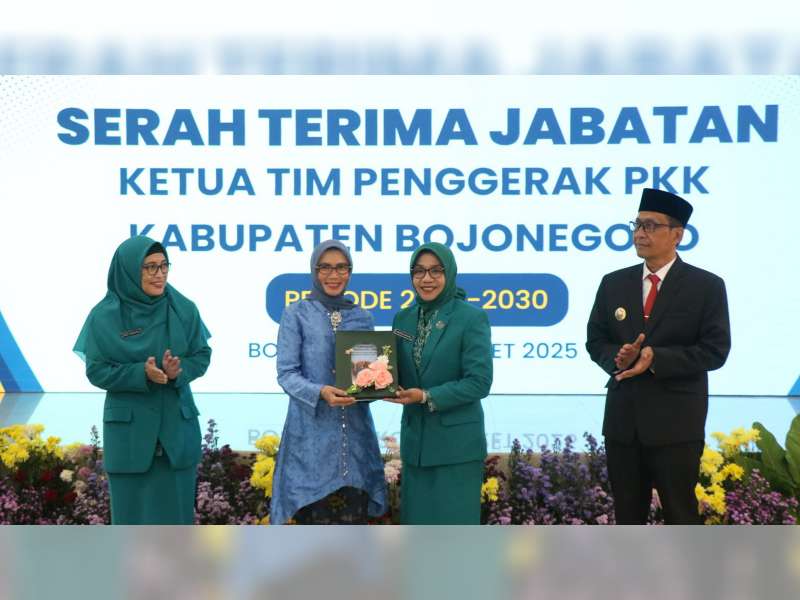 Cantika Wahono Resmi Jabat Ketua TP PKK Bojonegoro Periode 2025-2030