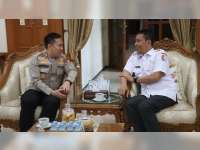 Usai Sertijab, Kapolres Bojonegoro yang Baru AKBP Afrian Satya Permadi Silaturahmi dengan Bupati