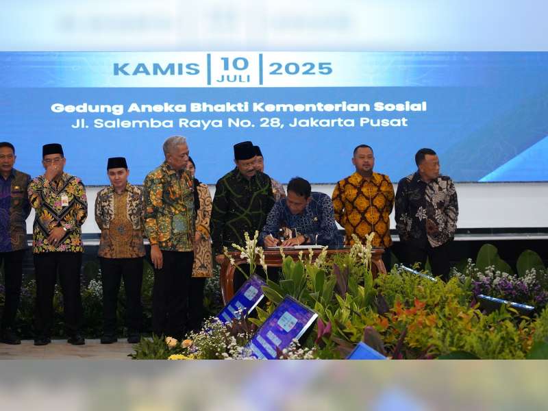 Pemkab Bojonegoro dan Kemensos Tanda Tangani MoU Penyelenggaraan Sekolah Rakyat