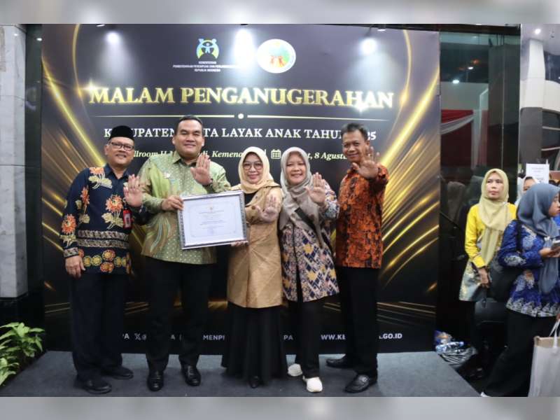 Blora Raih Penghargaan Kabupaten Layak Anak Kategori Nindya