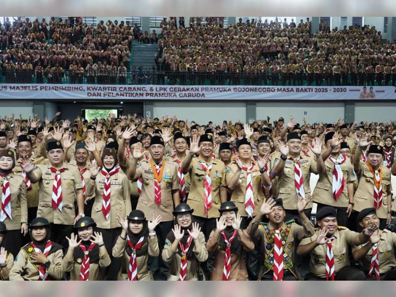Pelantikan Mabincab dan Kwarcab 2025&ndash;2030, Bupati Bojonegoro Tekankan Penguatan Karakter Pemuda