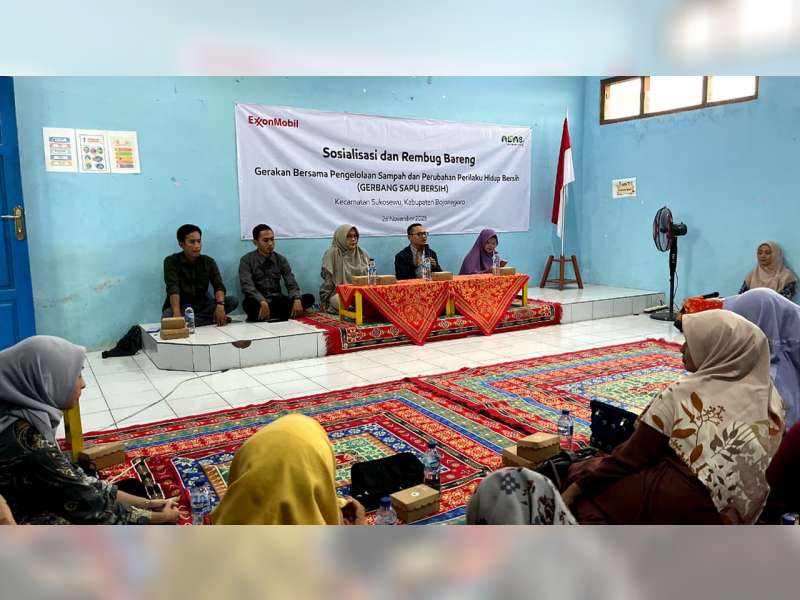 ExxonMobil Dorong Penguatan Pengelolaan Sampah Berbasis Komunitas di Bojonegoro