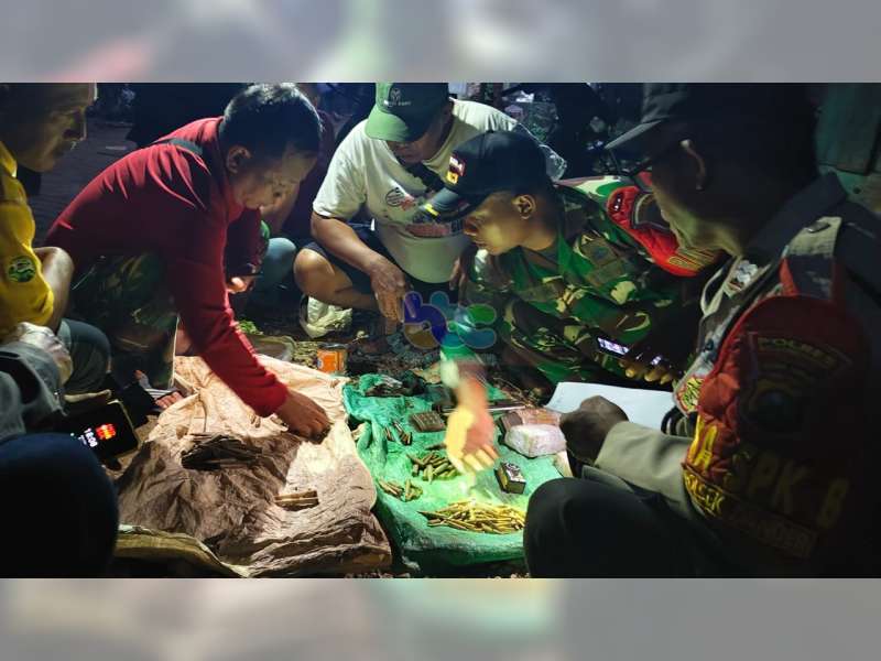 Ratusan Amunisi Berbagai Ukuran Ditemukan di Gua Lowo, Desa Sumberarum, Dander, Bojonegoro