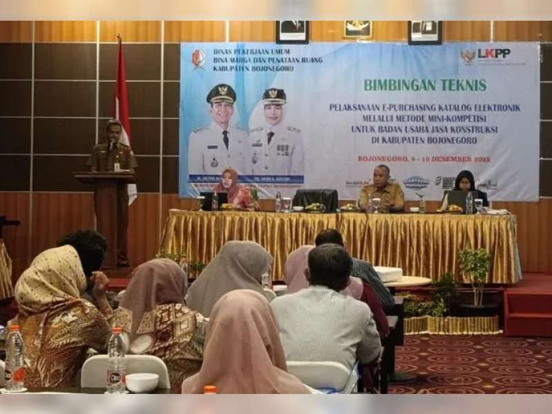 Bojonegoro Genjot Digitalisasi Pengadaan, 300 Pengusaha Konstruksi Dilatih Pakai E-Katalog Terbaru