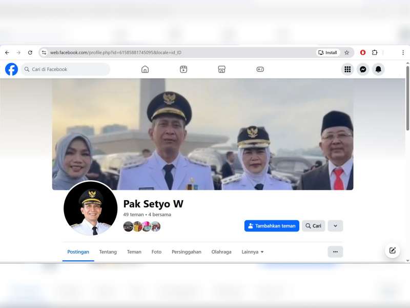 Hati-Hati! Beredar Akun Facebook Mengaku Bupati Bojonegoro, Mayarakat Diminta Waspada