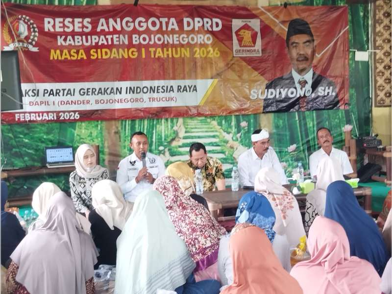 Reses Anggota DPRD Bojonegoro Sudiyono, Dorong Warga Dapilnya Aktif Pengusus Koperasi Desa Merah Putih