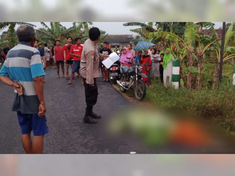 Kecelakaan di Temayang, Bojonegoro, Seorang Pengendara Sepeda Listrik Meninggal