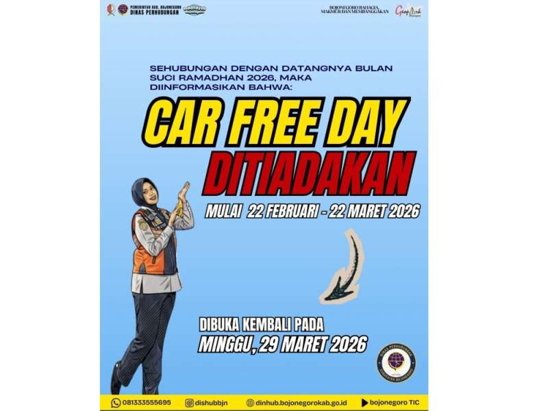 Selama Bulan Ramadan, CFD di Alun-Alun Bojonegoro Sementara Ditiadakan