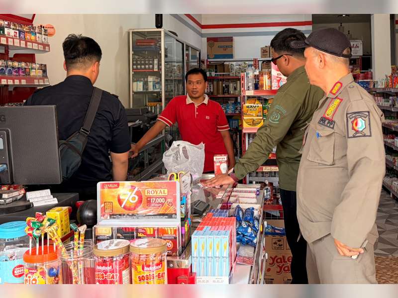 Sasar Puluhan Toko di Tambakrejo, Tim Gabungan Bojonegoro Nihil Temuan Rokok Ilegal