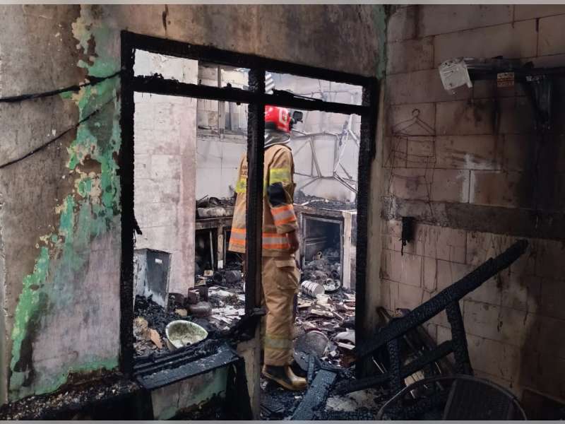 Rumah Warga Dander, Bojonegoro Ludes Terbakar Akibat Kompor yang Lupa Dimatikan