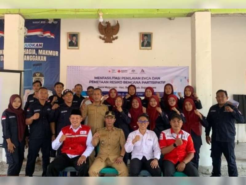 Gandeng Fasilitator Lintas Provinsi, PMI Bojonegoro Petakan Potensi Bencana Desa Mulyorejo dan Sumbangtimun